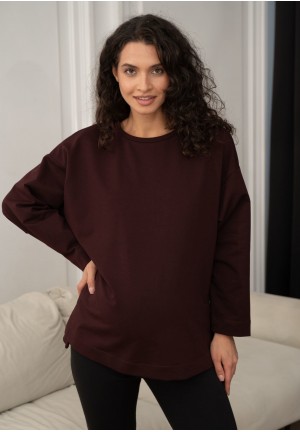 Джемпер для беременных вишневый (р-р 44-50) (мм116) Джемпер для беременных вишневый (р-р 44-50) (мм116)